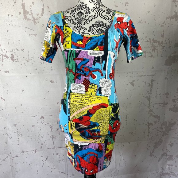 Wet Seal Dresses & Skirts - * Wet Seal Spider Man Comic Book Mini Dress *